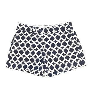 Crown and Ivy Navy and White Print Shorts Sz 4P